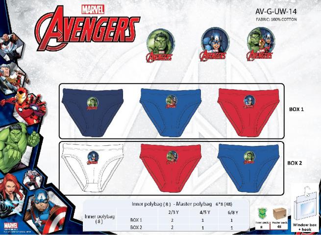 AVENGERS SET 3 SLIPS
