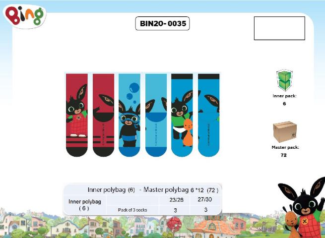 BING TRIS SOCKS BOY