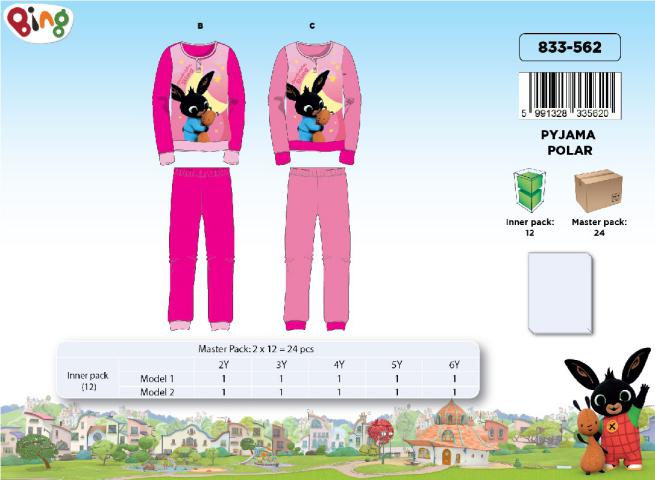 PIGIAMA CORAL FLEECE IN BOX (1PZ x TG) BING GIRL PH