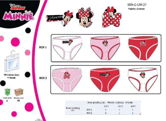 SET TRIPACK SLIP 2/8 ANNI MINNIE